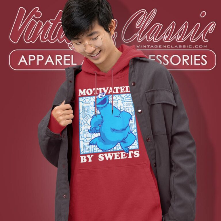 Sesame Street Cookie Monster Motivated Hoodie Sesame Street Cookie Monster Motivated Hoodie