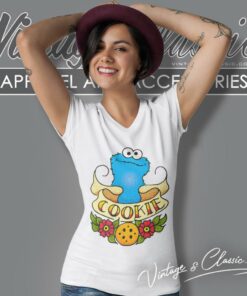 Sesame Street Cookie Monster Tattoo Shirt 5 Sesame Street Cookie Monster Tattoo V Neck TShirt