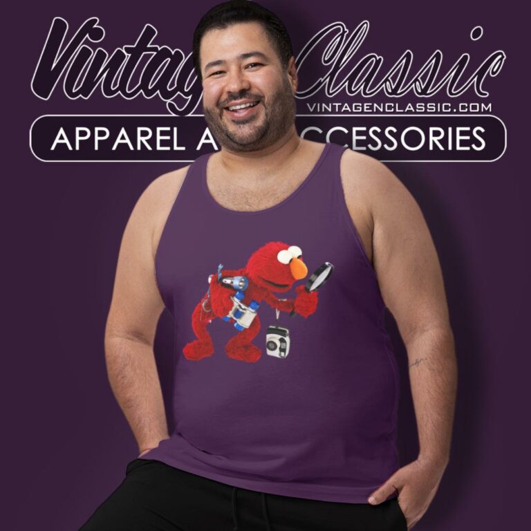Sesame Street Elmo Camera Tank Top Racerback Sesame Street Elmo Camera Tank Top Racerback