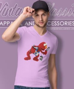 Sesame Street Elmo Camera V Neck TShirt