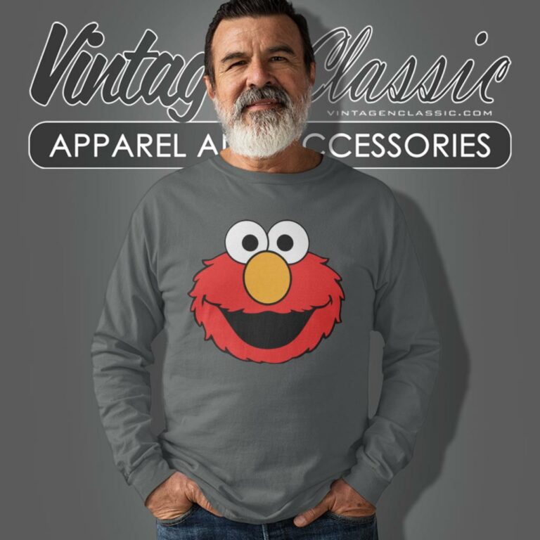 Sesame Street Elmo Head Long Sleeve Tee Sesame Street Elmo Head Long Sleeve Tee