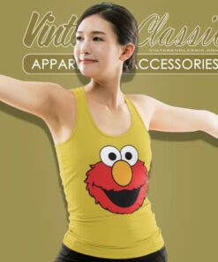 Sesame Street Elmo Head Tank Top Racerback