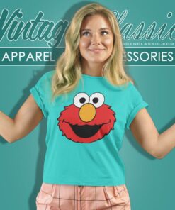 Sesame Street Elmo Head Women T Shirt