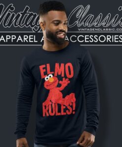 Sesame Street Elmo Rules Long Sleeve Tee