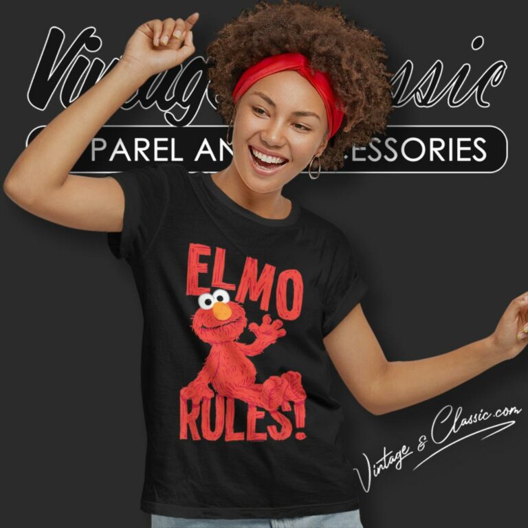 Sesame Street Elmo Rules Women T Shirt Sesame Street Elmo Rules Women T Shirt
