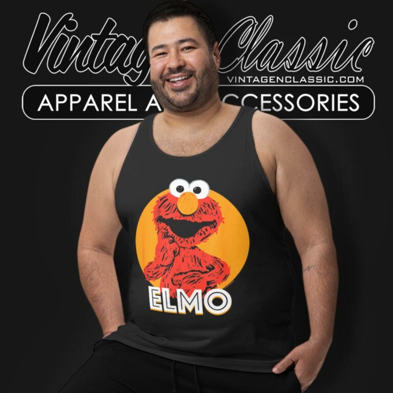 Sesame Street Elmo Scribble Tank Top Racerback Sesame Street Elmo Scribble Tank Top Racerback