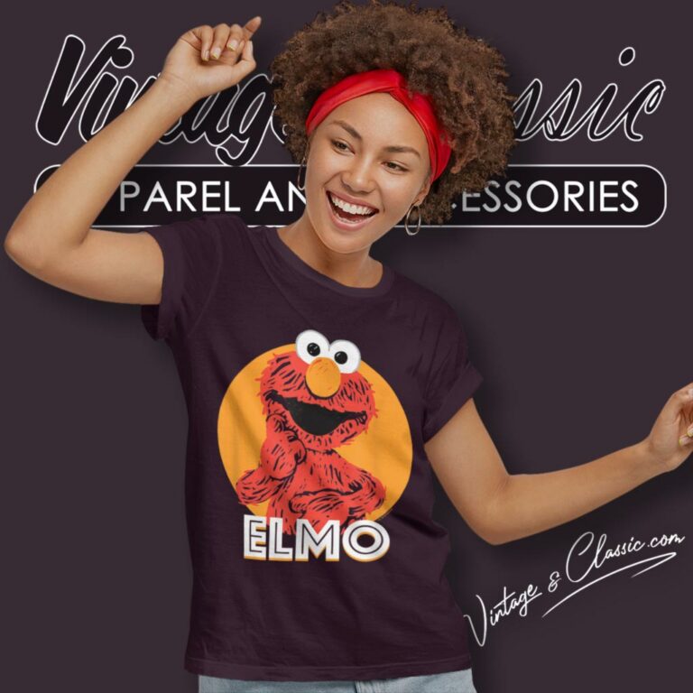 Sesame Street Elmo Scribble Women T Shirt Sesame Street Elmo Scribble Women T Shirt