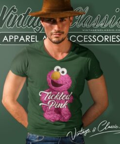 Sesame Street Elmo Tickled Pink V Neck TShirt
