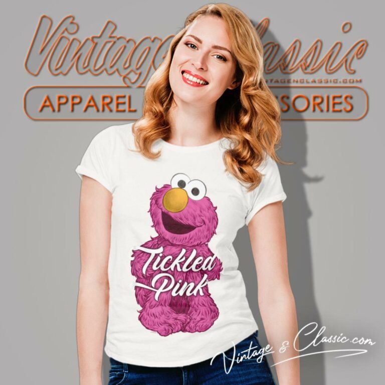 Sesame Street Elmo Tickled Pink Women T Shirt Sesame Street Elmo Tickled Pink Women T Shirt