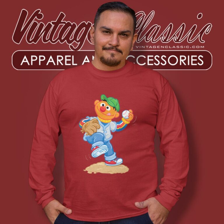 Sesame Street Ernie Baseball Long Sleeve Tee Sesame Street Ernie Baseball Long Sleeve Tee