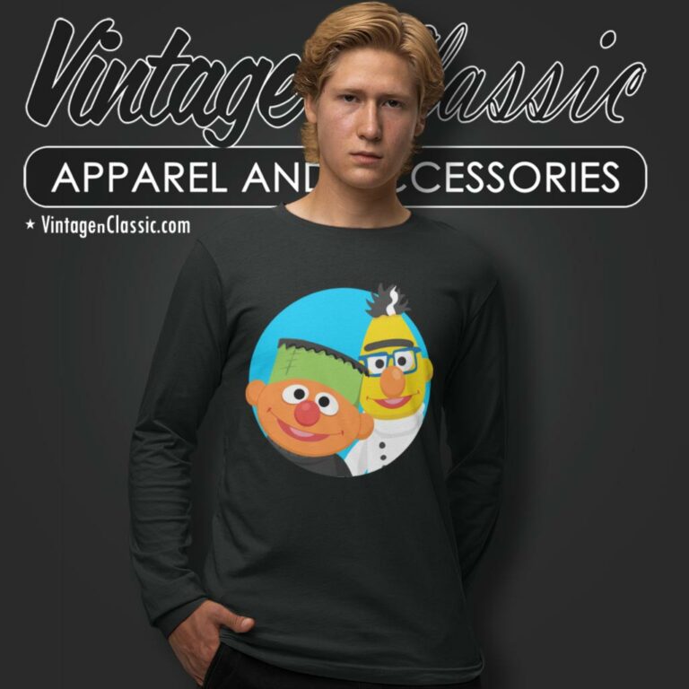Sesame Street Ernie Cartoon Long Sleeve Tee Sesame Street Ernie Cartoon Long Sleeve Tee