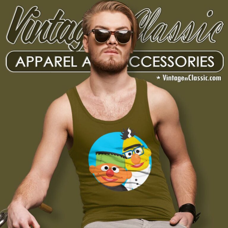 Sesame Street Ernie Cartoon Tank Top Racerback Sesame Street Ernie Cartoon Tank Top Racerback
