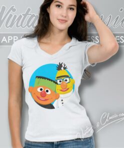 Sesame Street Ernie Cartoon V Neck TShirt