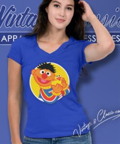 Sesame Street Ernie Duckie V Neck TShirt