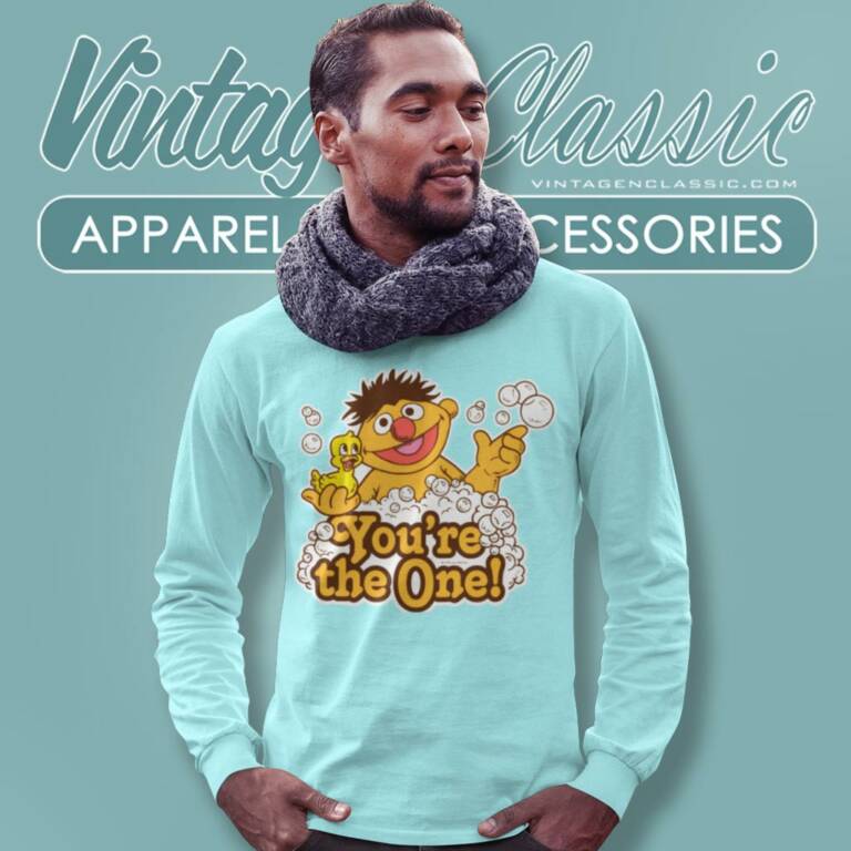 Sesame Street Ernie Rubber Duckie Long Sleeve Tee Sesame Street Ernie Rubber Duckie Long Sleeve Tee