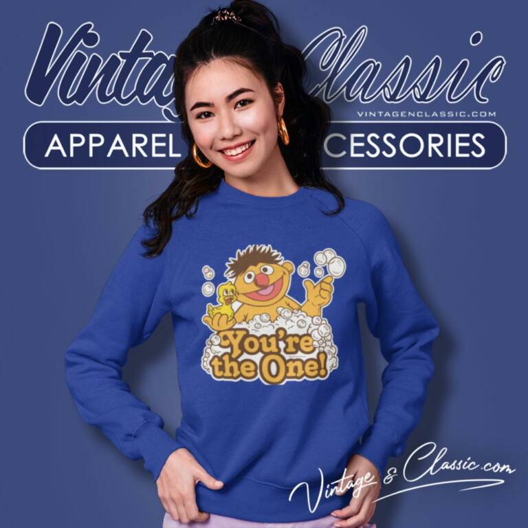 Sesame Street Ernie Rubber Duckie Sweatshirt Sesame Street Ernie Rubber Duckie Sweatshirt