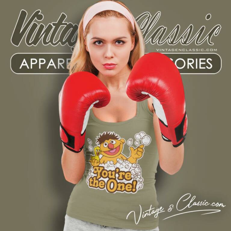 Sesame Street Ernie Rubber Duckie Tank Top Racerback Sesame Street Ernie Rubber Duckie Tank Top Racerback