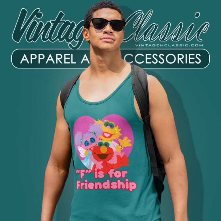 Sesame Street F For Friendship Tank Top Racerback Sesame Street F For Friendship Tank Top Racerback