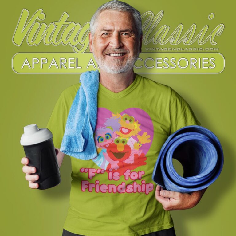 Sesame Street F For Friendship V Neck TShirt Sesame Street F For Friendship V Neck TShirt