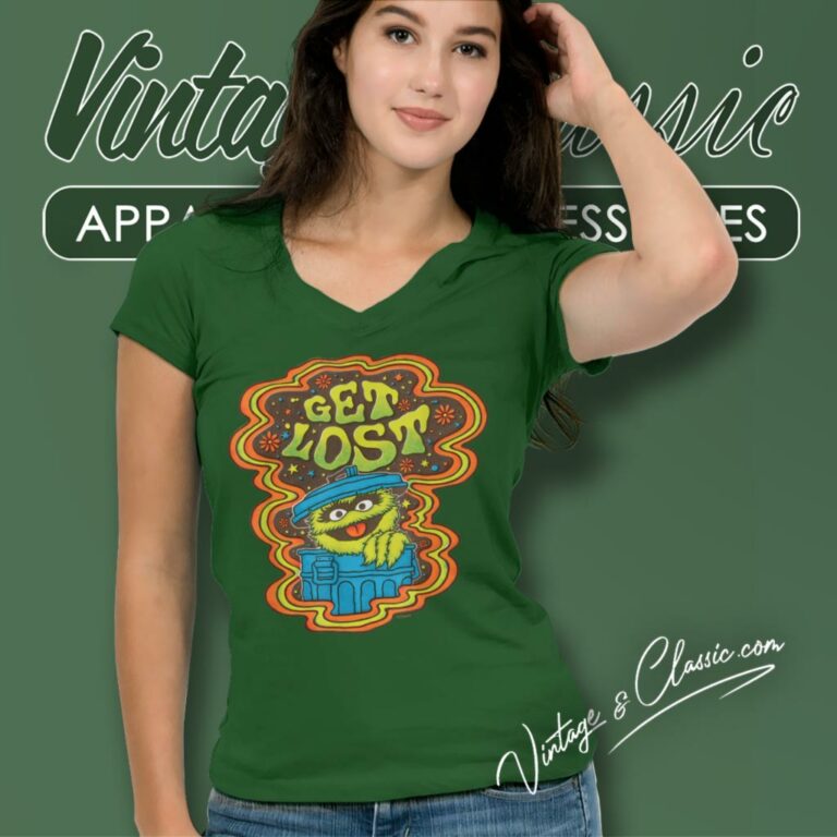 Sesame Street Get Lost V Neck TShirt Sesame Street Get Lost V Neck TShirt