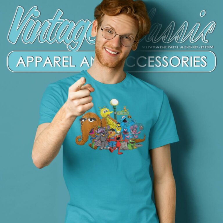Sesame Street Group Street Light T Shirt Sesame Street Group Street Light T Shirt