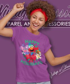 Sesame Street Happy Holidays Women T Shirt