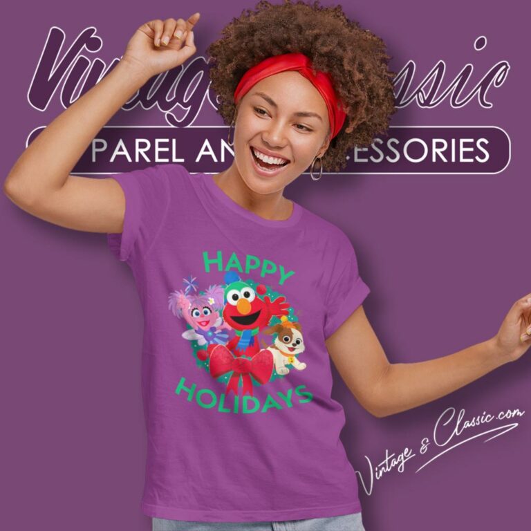 Sesame Street Happy Holidays Women T Shirt Sesame Street Happy Holidays Women T Shirt