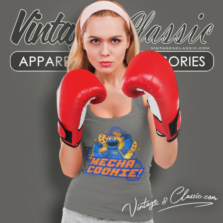 Sesame Street Mecha Cookie Tank Top Racerback Sesame Street Mecha Cookie Tank Top Racerback
