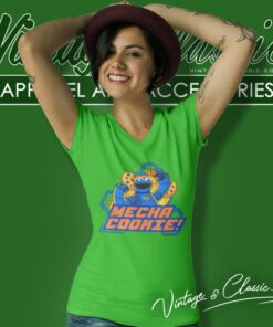 Sesame Street Mecha Cookie V Neck TShirt