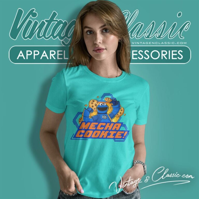 Sesame Street Mecha Cookie Women T Shirt Sesame Street Mecha Cookie Women T Shirt