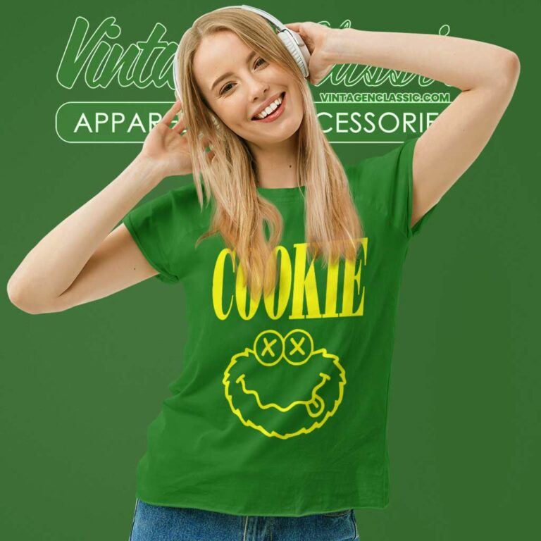 Sesame Street Monster Cookie Women TShirt Sesame Street Monster Cookie Women TShirt