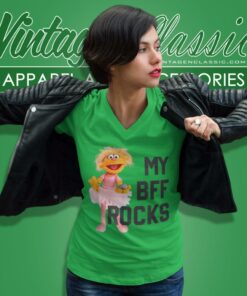 Sesame Street My Bff Rocks V Neck TShirt