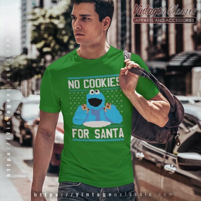 Sesame Street No Cookies For Santa T Shirt Sesame Street No Cookies For Santa T Shirt