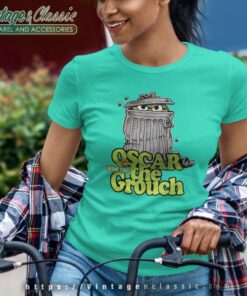 Sesame Street Oscar Grouch Can Women TShirt