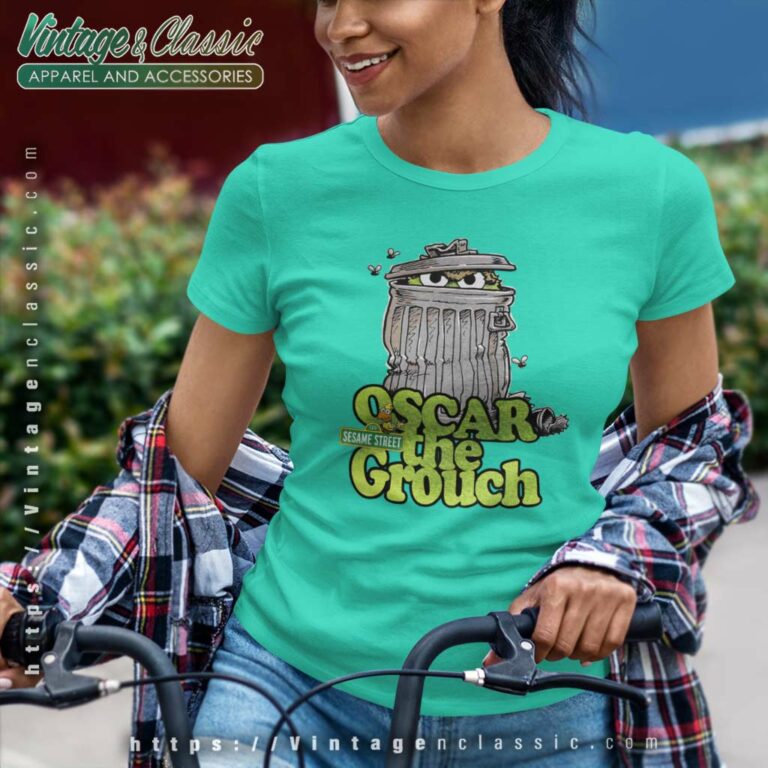Sesame Street Oscar Grouch Can Women TShirt Sesame Street Oscar Grouch Can Women TShirt