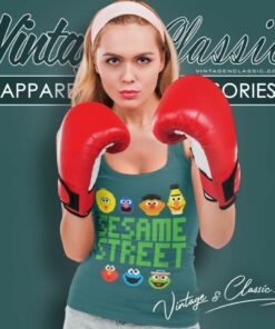 Sesame Street Pixel Group Tank Top Racerback