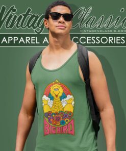 Sesame Street Psychedelic Big Bird Shirt 4 Sesame Street Psychedelic Big Bird Tank Top Racerback