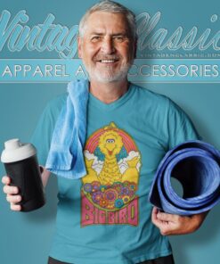 Sesame Street Psychedelic Big Bird Shirt 5 Sesame Street Psychedelic Big Bird V Neck TShirt