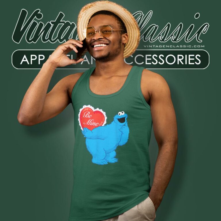 Sesame Street Shirt Cookie Monster Be Mine Tank Top Racerback Sesame Street Shirt Cookie Monster Be Mine Tank Top Racerback