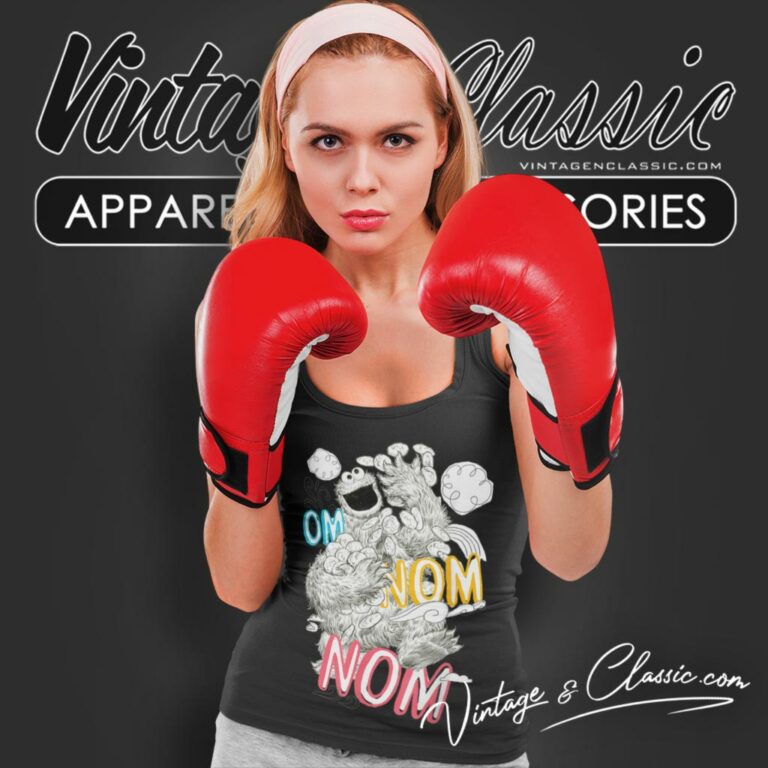 Sesame Street Shirt Cookie Monster Om Nom Nom Tank Top Racerback Sesame Street Shirt Cookie Monster Om Nom Nom Tank Top Racerback