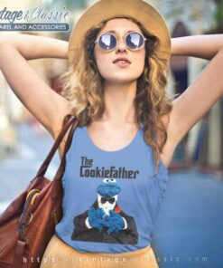 Sesame Street Shirt Cookie Monster The Cookiefather Tank Top Racerback