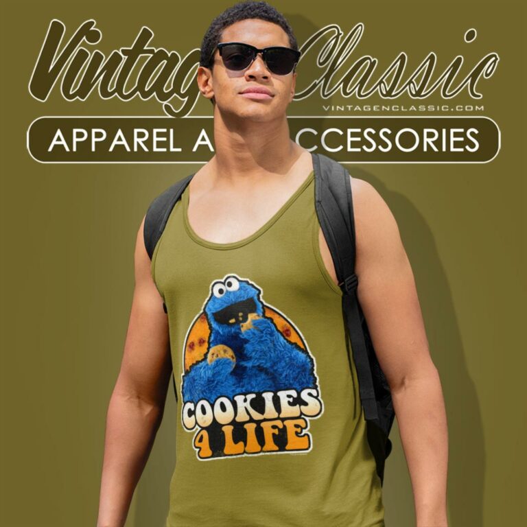 Sesame Street Shirt Cookies 4 Life Juniors Tank Top Racerback Sesame Street Shirt Cookies 4 Life Juniors Tank Top Racerback