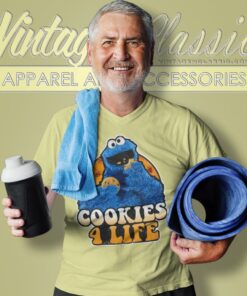 Sesame Street Shirt Cookies 4 Life Juniors V Neck TShirt