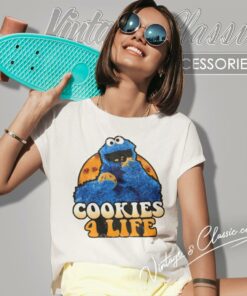 Sesame Street Shirt Cookies 4 Life Juniors Women T Shirt