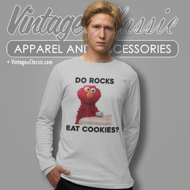 Sesame Street Shirt Do Rocks Eat Cookies Long Sleeve Tee Sesame Street Shirt Do Rocks Eat Cookies Long Sleeve Tee