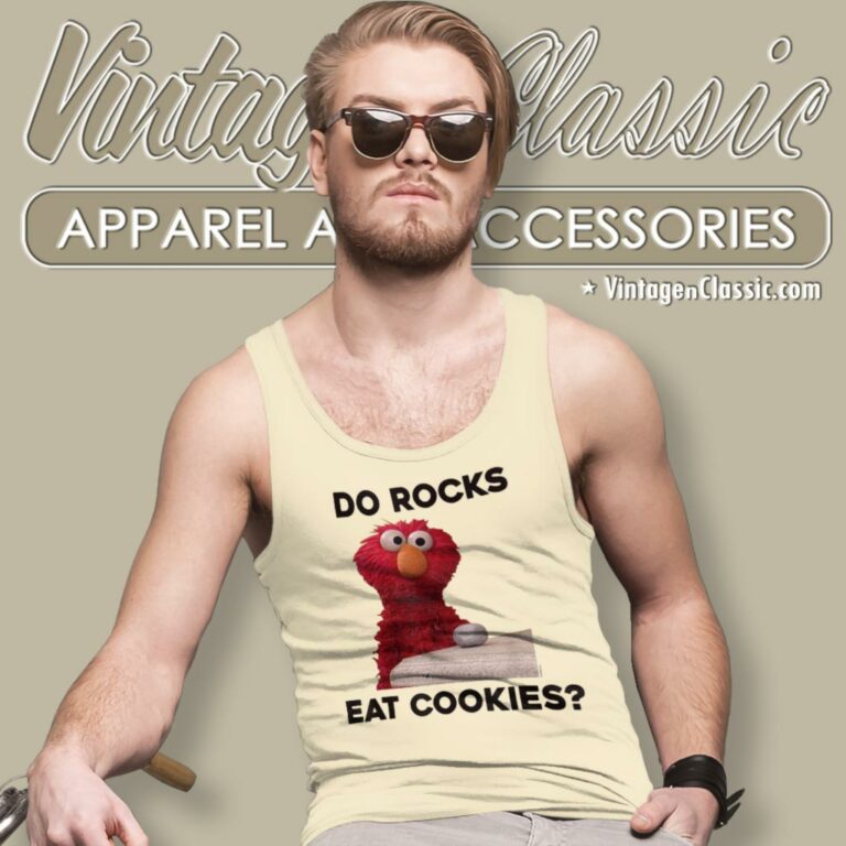 Sesame Street Shirt Do Rocks Eat Cookies Tank Top Racerback Sesame Street Shirt Do Rocks Eat Cookies Tank Top Racerback