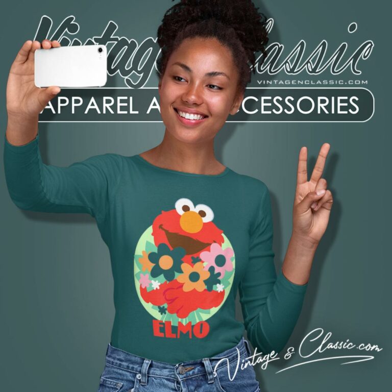 Sesame Street Shirt Elmo Flowers For You Long Sleeve Tee Sesame Street Shirt Elmo Flowers For You Long Sleeve Tee