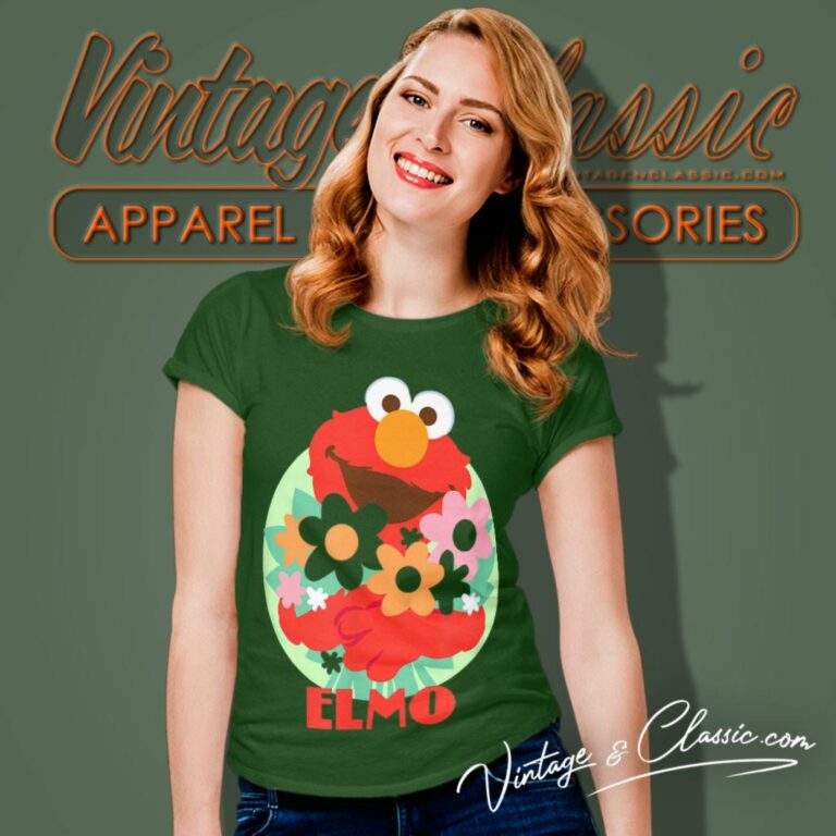 Sesame Street Shirt Elmo Flowers For You Women T Shirt Sesame Street Shirt Elmo Flowers For You Women T Shirt