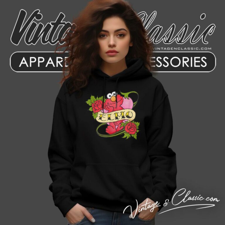 Sesame Street Shirt Elmo Hearts And Roses Hoodie Sesame Street Shirt Elmo Hearts And Roses Hoodie