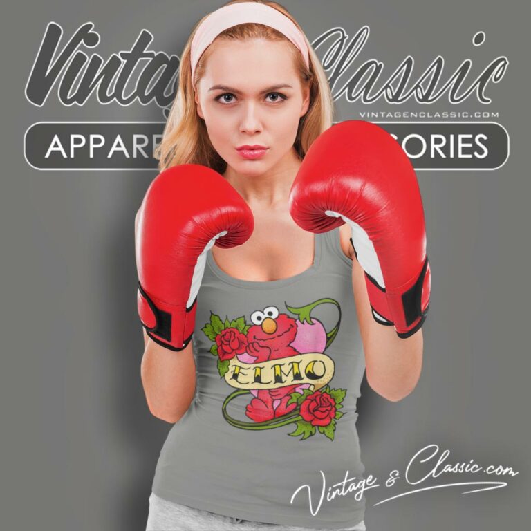 Sesame Street Shirt Elmo Hearts And Roses Tank Top Racerback Sesame Street Shirt Elmo Hearts And Roses Tank Top Racerback